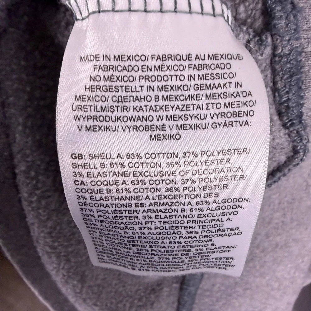 THE‎ NORTH FACE Mens M Grey Sweatshirt Crew Neck Logo Patch Casual Pullover